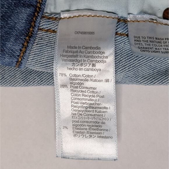 Madewell Stovepipe Straight 31P Petite Blue Crop '90s Minimalist Denim - Picture 11 of 12